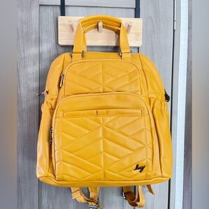 Lug Canter Mustard Quilted Backpack